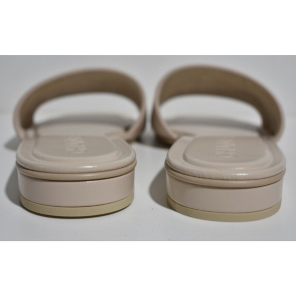 Chanel 23P Ivory White Leather CC Logo Letter Mules Slide Slip Sandal Flat 39 - Picture 4 of 12